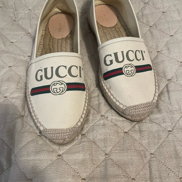 Gucci Logo Espadrille Size 8 - Picture 2 of 5
